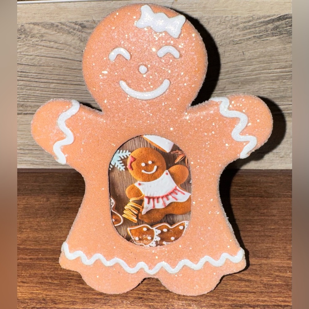 Super Cute 🥰 Gingerbread Girl Photo Frame 🖼️  by Isaac Jacobs
